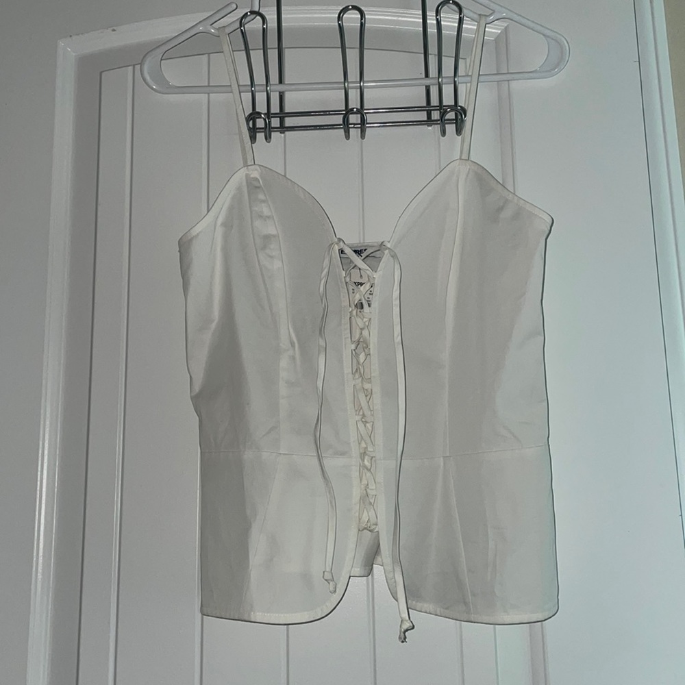 BNWT Express lace up fitted tank size 6.
